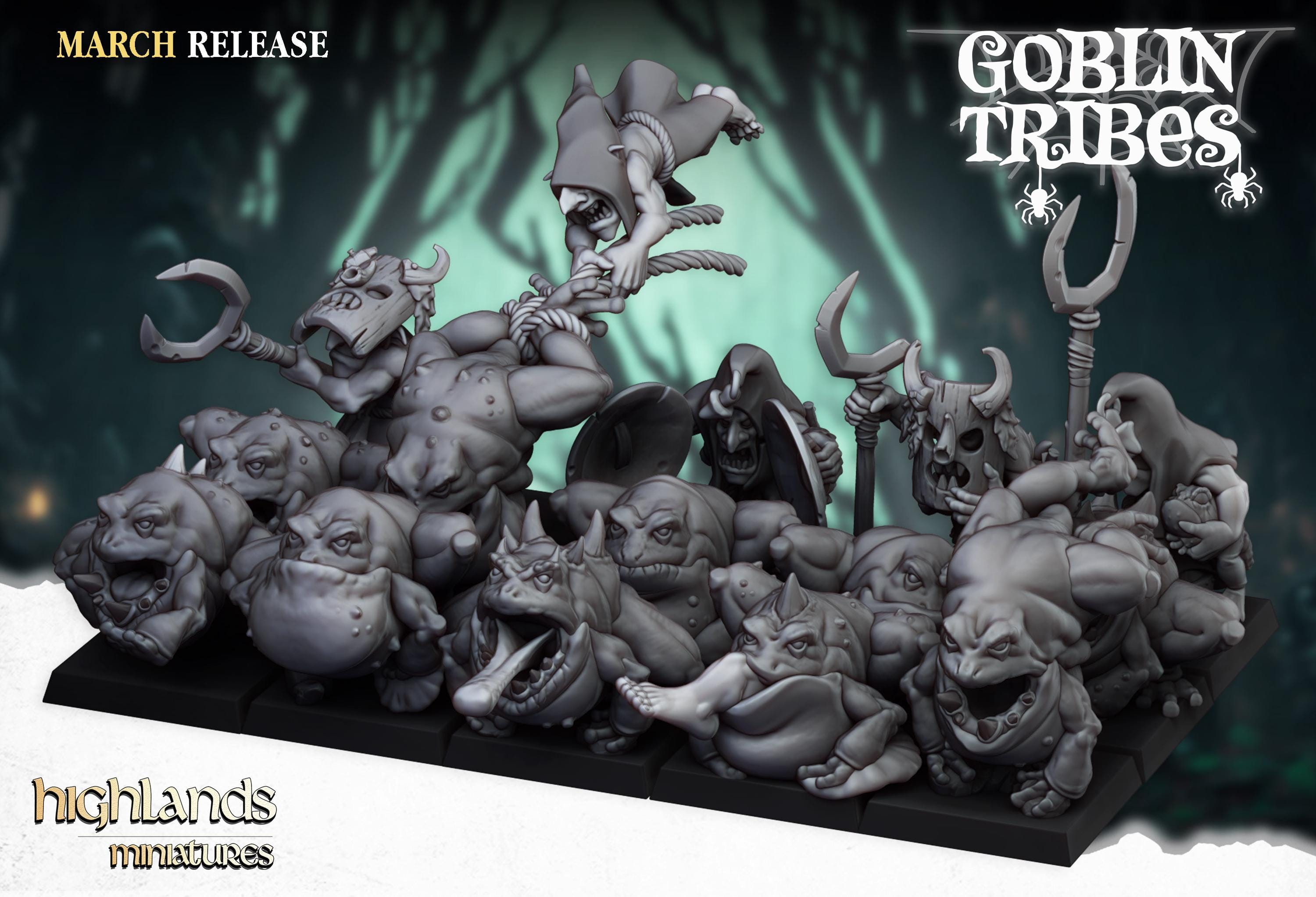 Swamp Goblins Herd - 15 models  - in 12k- by Highlands Miniatures