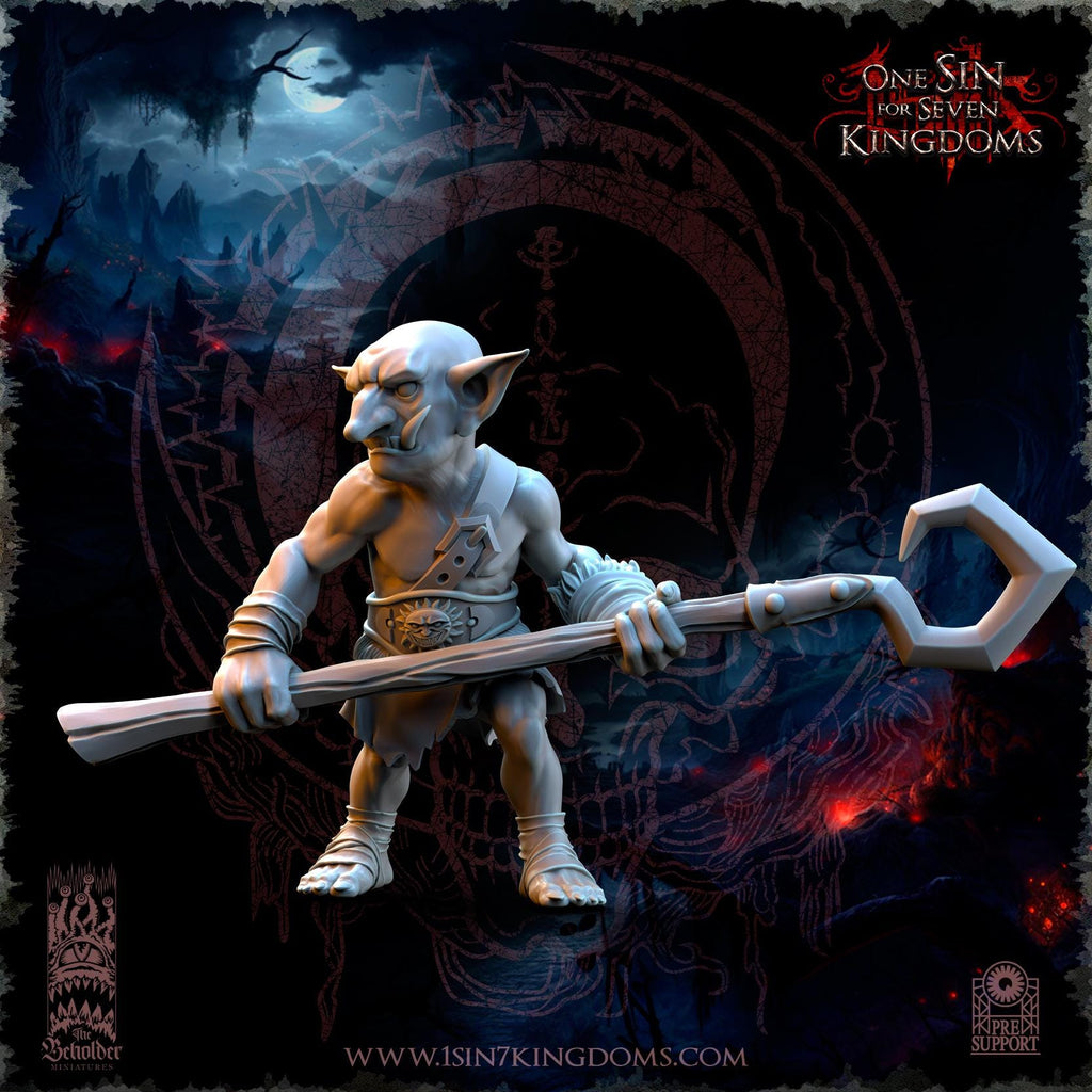 The Black Horde Goblins Slingshot of Doom- in 12k by TheBeholderMiniatures