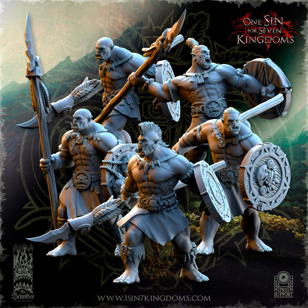 Salanaar Orcs Warriors  - in 12k- by TheBeholderMiniatures