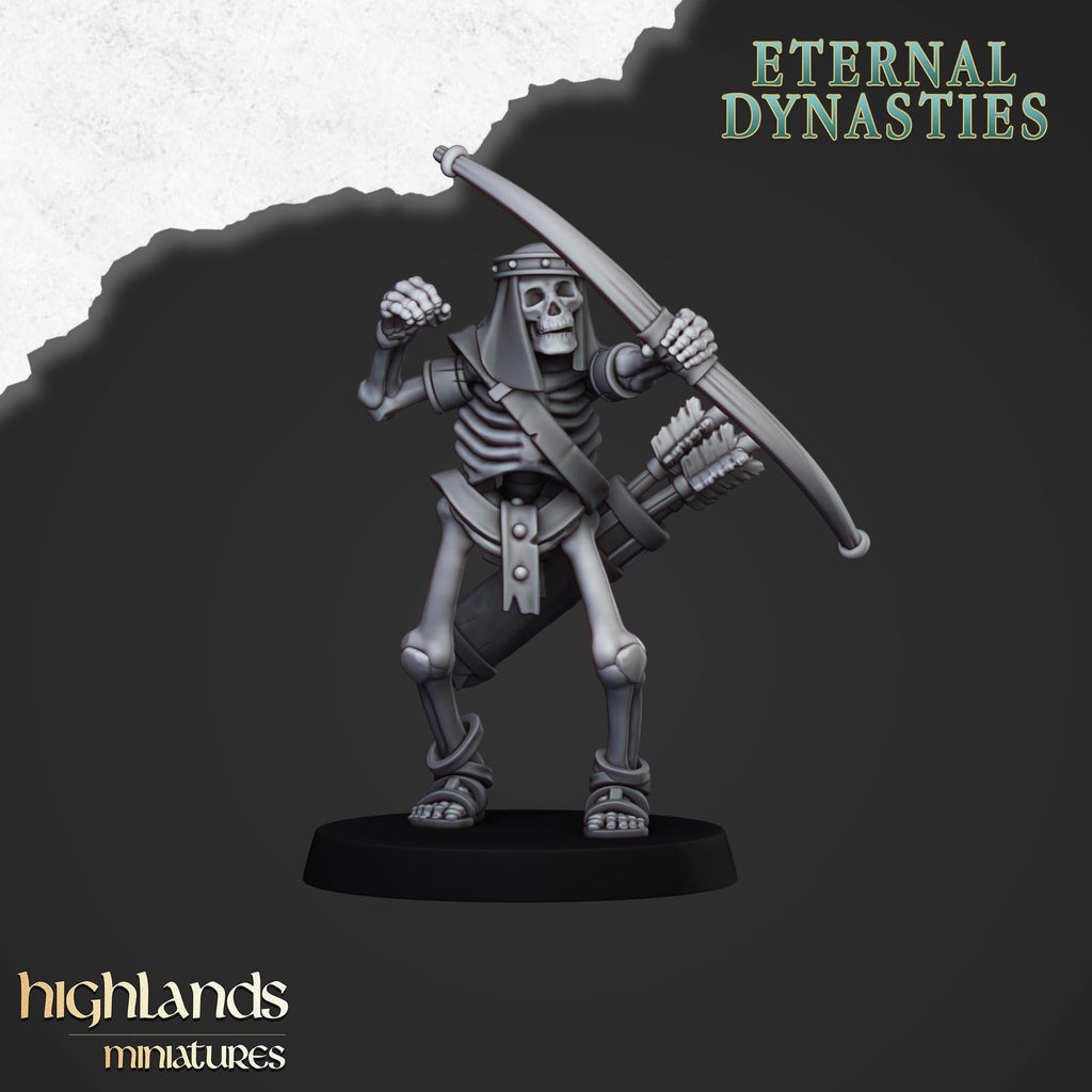 Ancient Skeletons with Bows - in 12k- by Highlands Miniatures