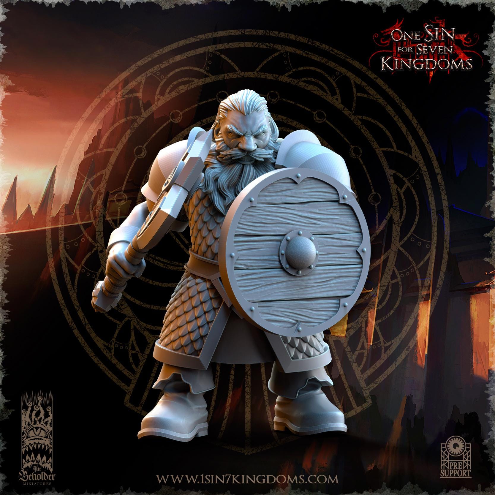 Dwarven Kingdoms Warriors - in 12k- by TheBeholderMiniatures