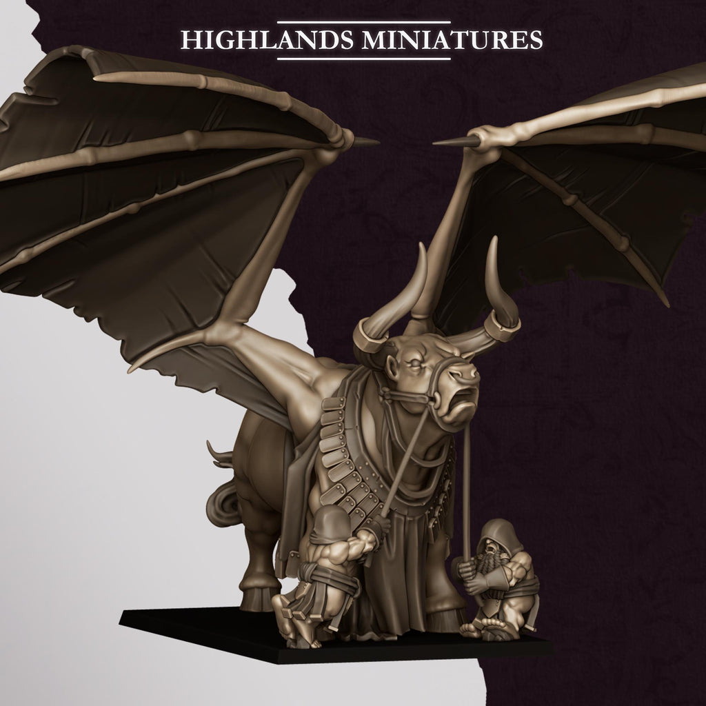 Marduk Bull  - in 12k- by Highlands Miniatures