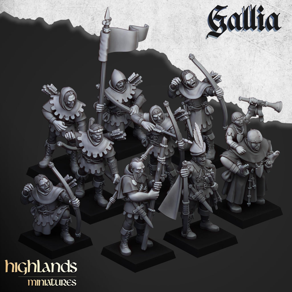 Robin Hood and the Sherwood Archers - in 12k- by Highlands Miniatures
