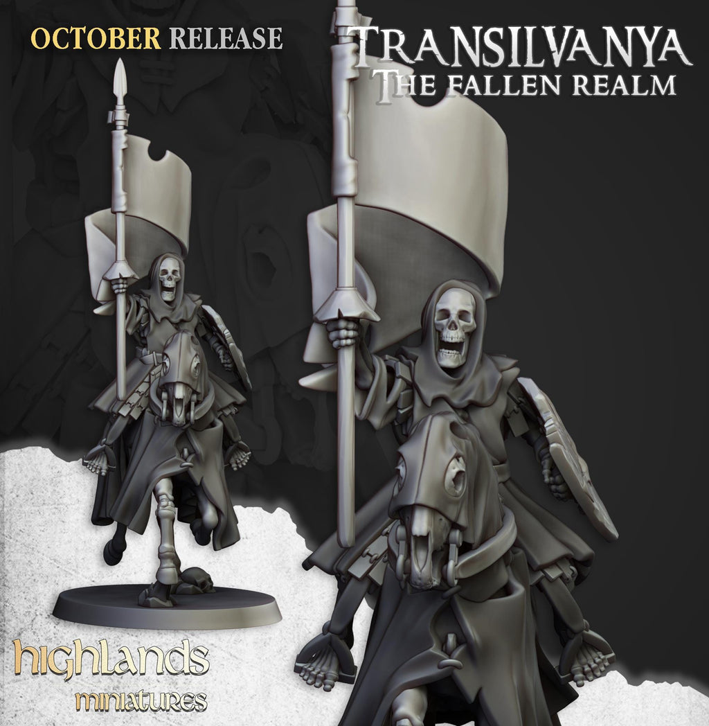Mounted Skeletons - in 12k- by Highlands Miniatures