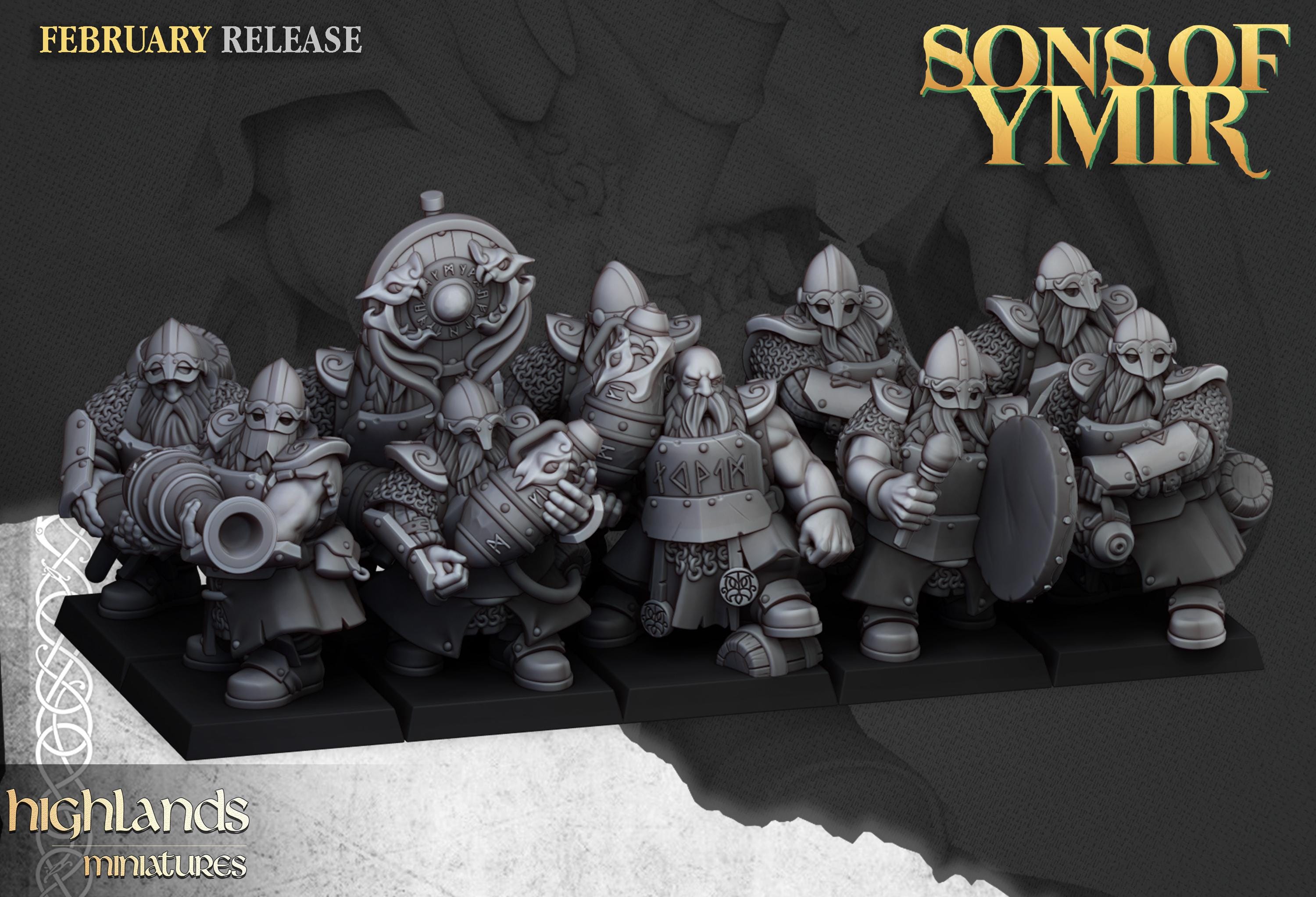 Dwarf Firespitters  - in 12k- by Highlands Miniatures