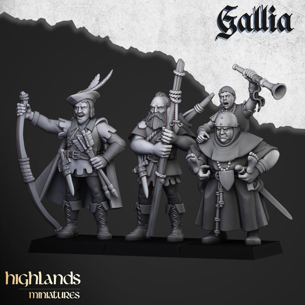 Robin Hood and the Sherwood Archers - in 12k- by Highlands Miniatures