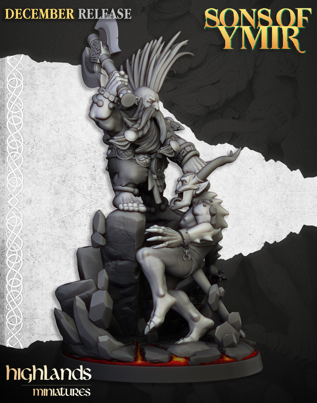 Dwarf Demonseeker  - in 12k- by Highlands Miniatures