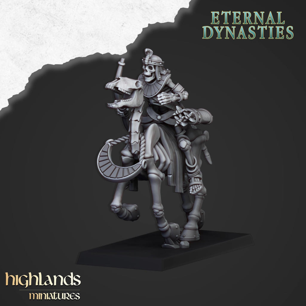 Ancient Skeletal Cavalry with Spears and Bows - in 12k- by Highlands Miniatures