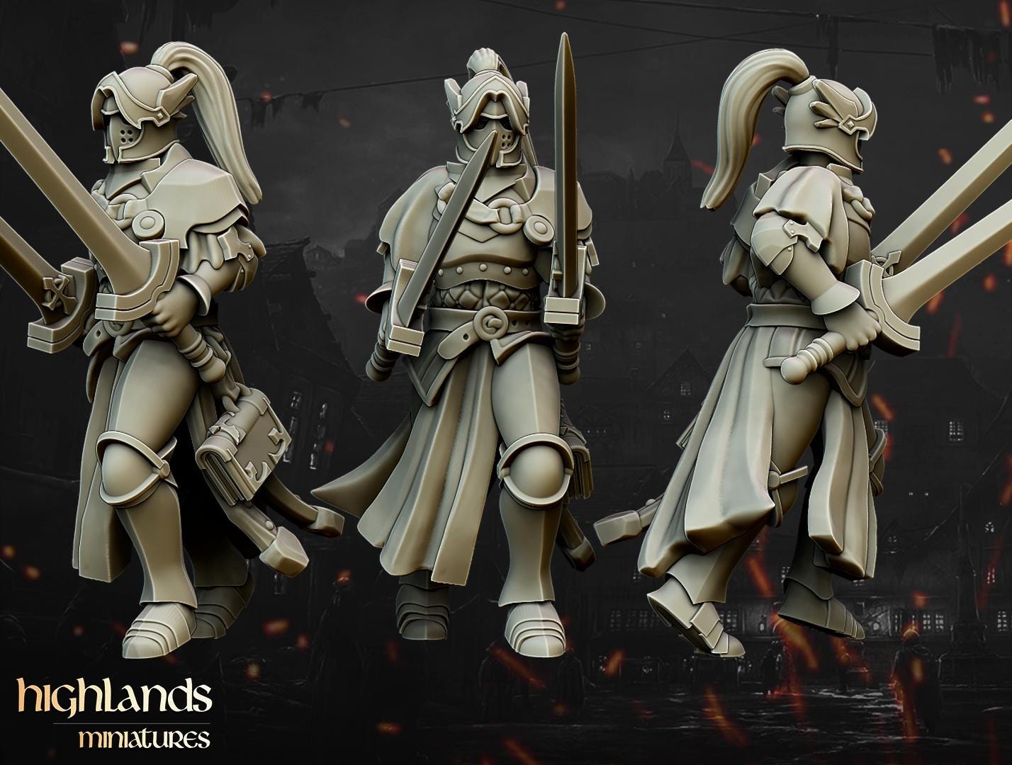 Warriors of the Lady Core Unit - in 12k- by Highlands Miniatures