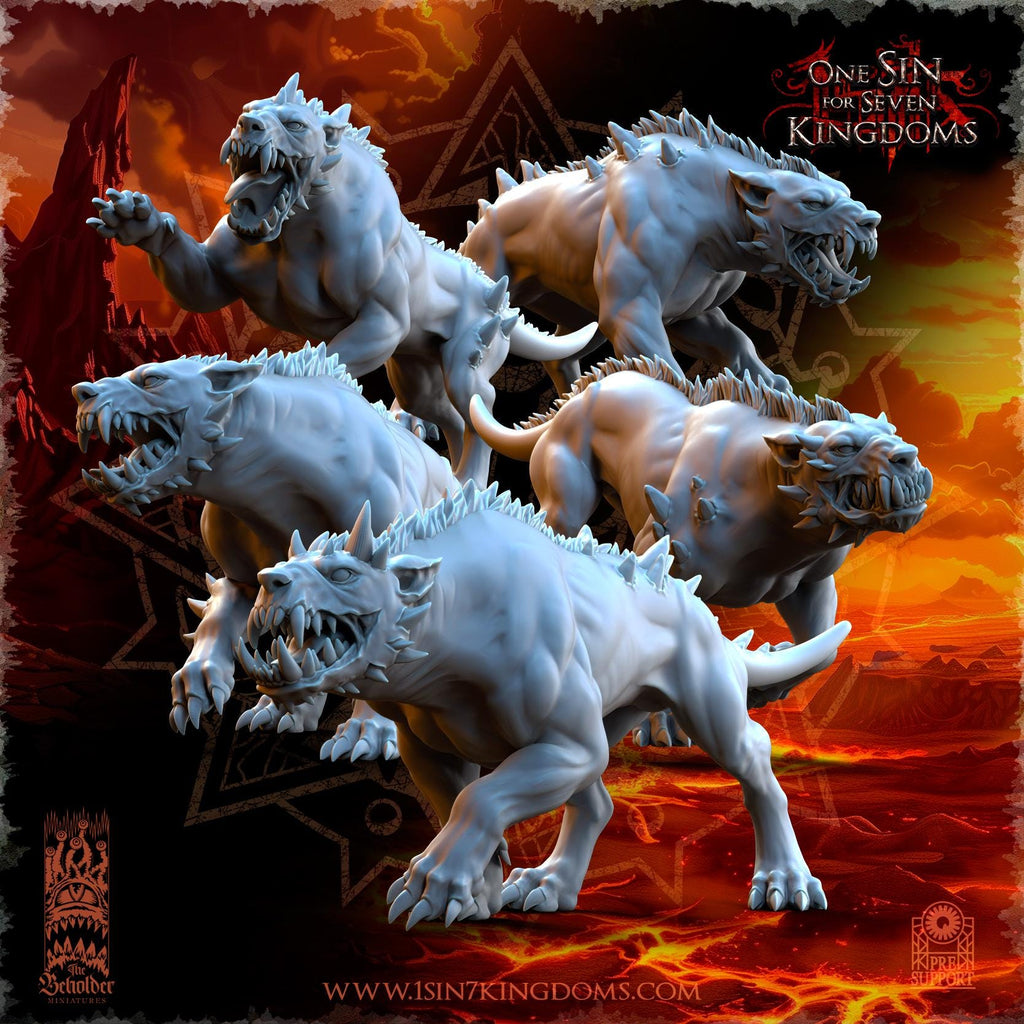 Realms of Mayhem Hellhounds - in 12k- by TheBeholderMiniatures