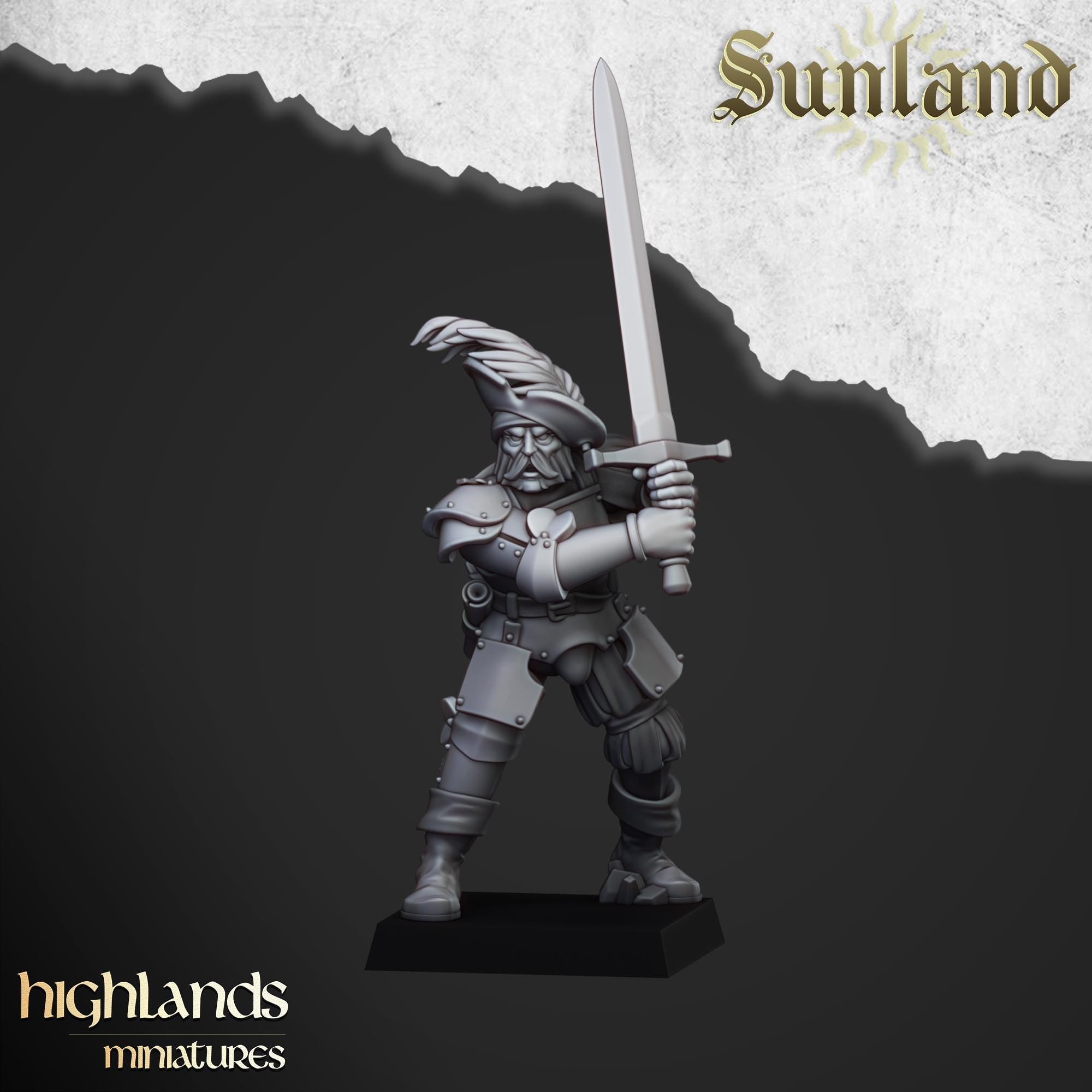 Sunland Landsknechts -  in 12k - by - Highlands Miniatures