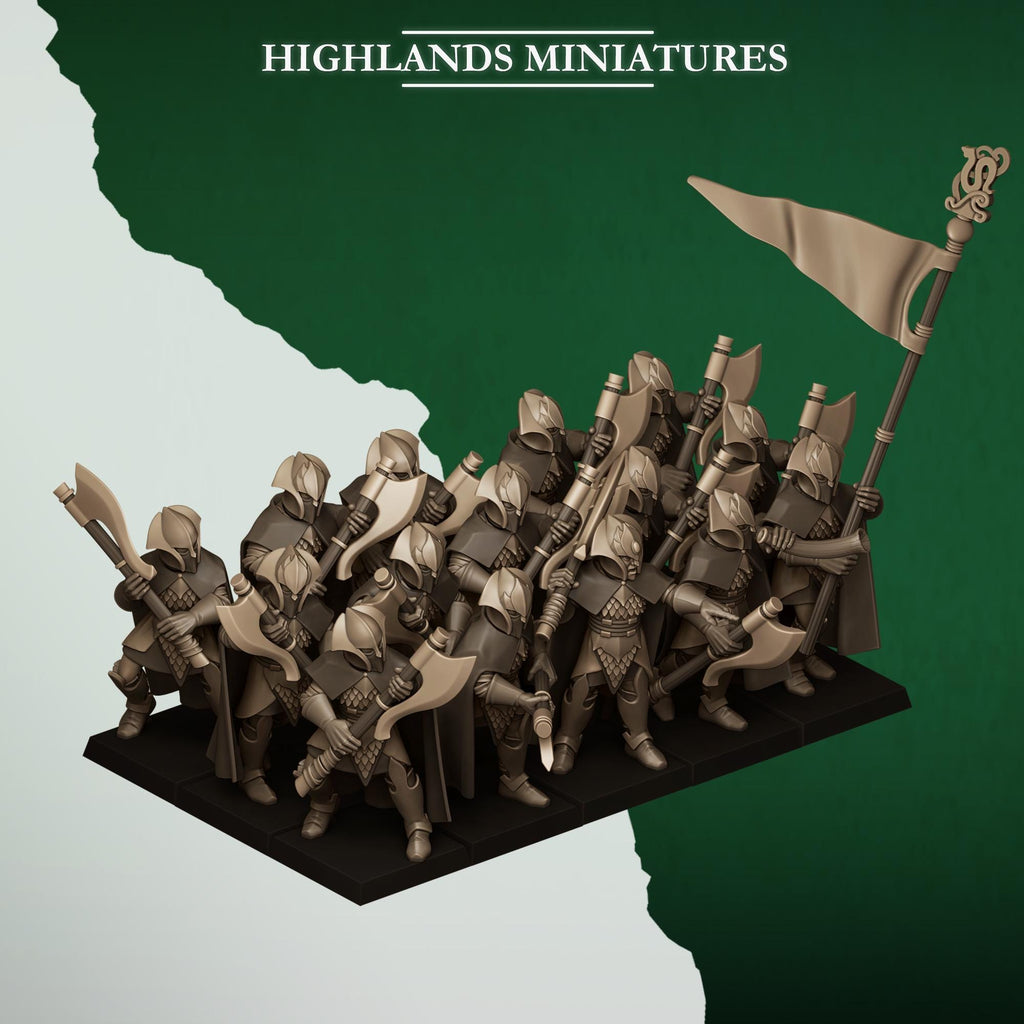 Feral Axemen  - in 12k- by Highlands Miniatures