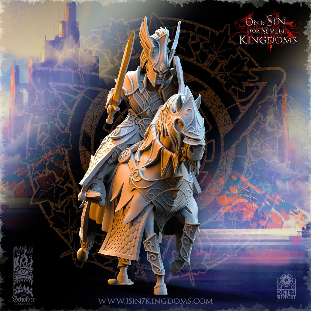 Silvermoor Elves Knights of Ashur - in 12k- by TheBeholderMiniatures