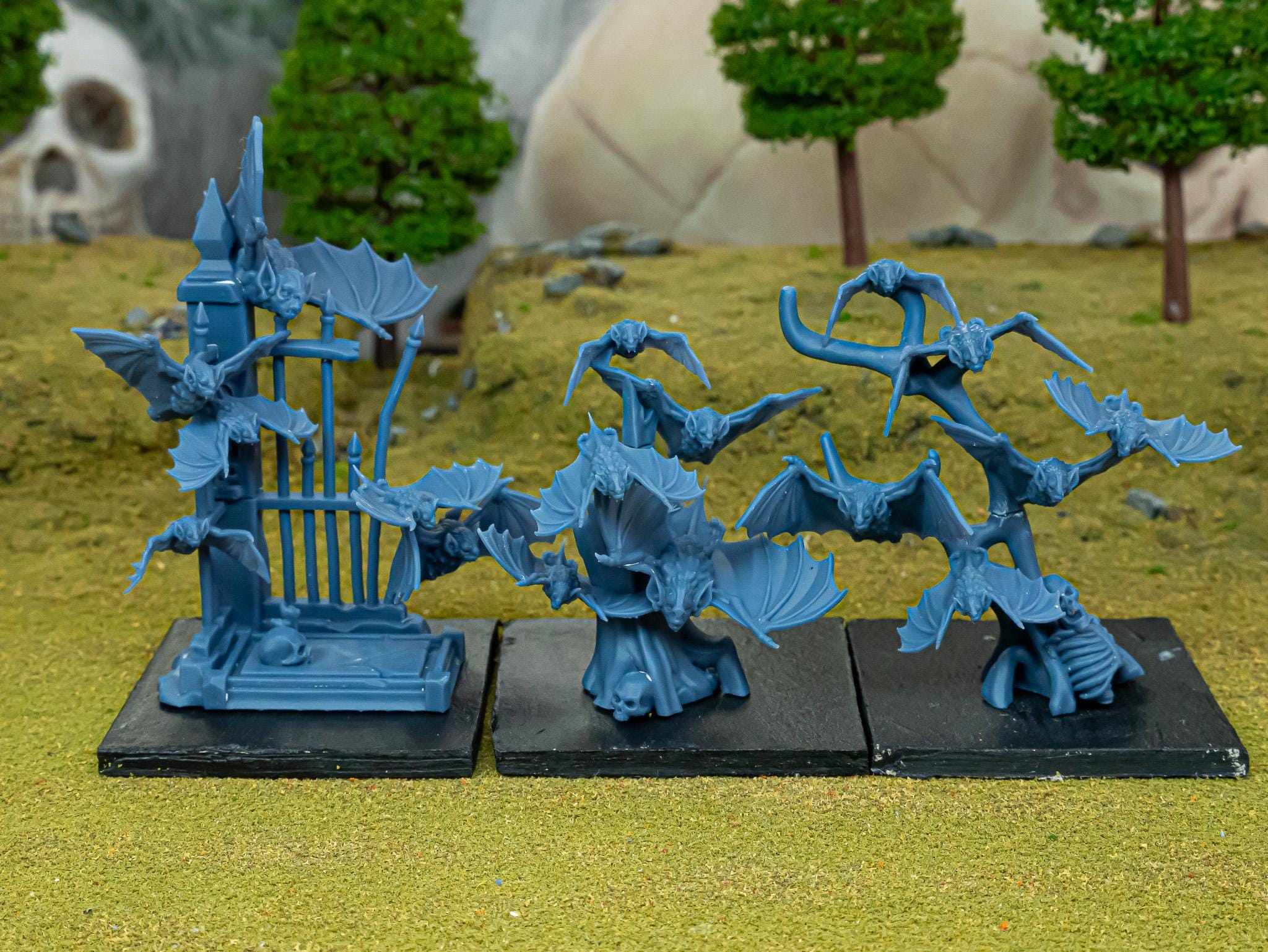 Bats Swarms  - in 12k- by Highlands Miniatures