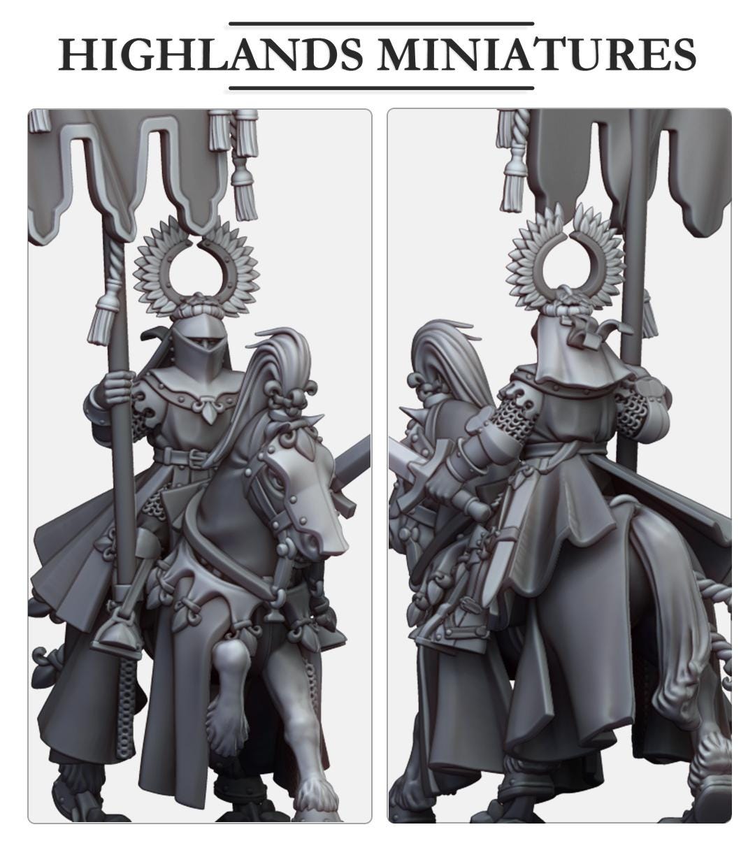 Gallia Battle Standard Bearers - in 12k- by Highlands Miniatures