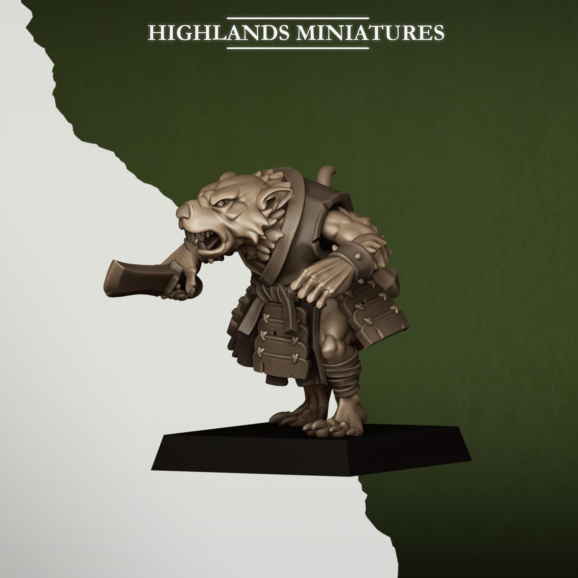 Sewer Vermin Thugs  - in 12k- by Highlands Miniatures
