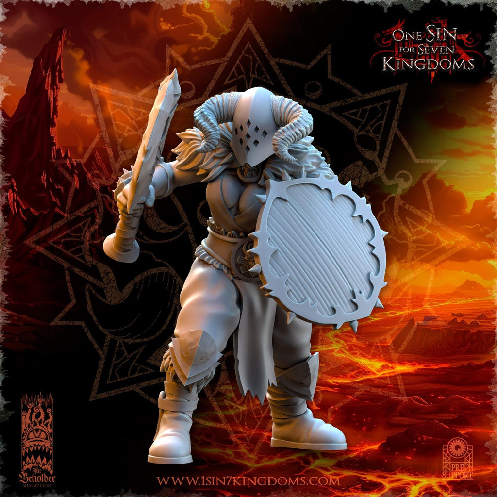 Realms of Mayhem Barbarian Razors - in 12k- by TheBeholderMiniatures