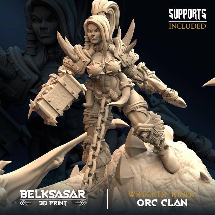 Dragon and Orc - wrecker rider - in 12k by Belksasar