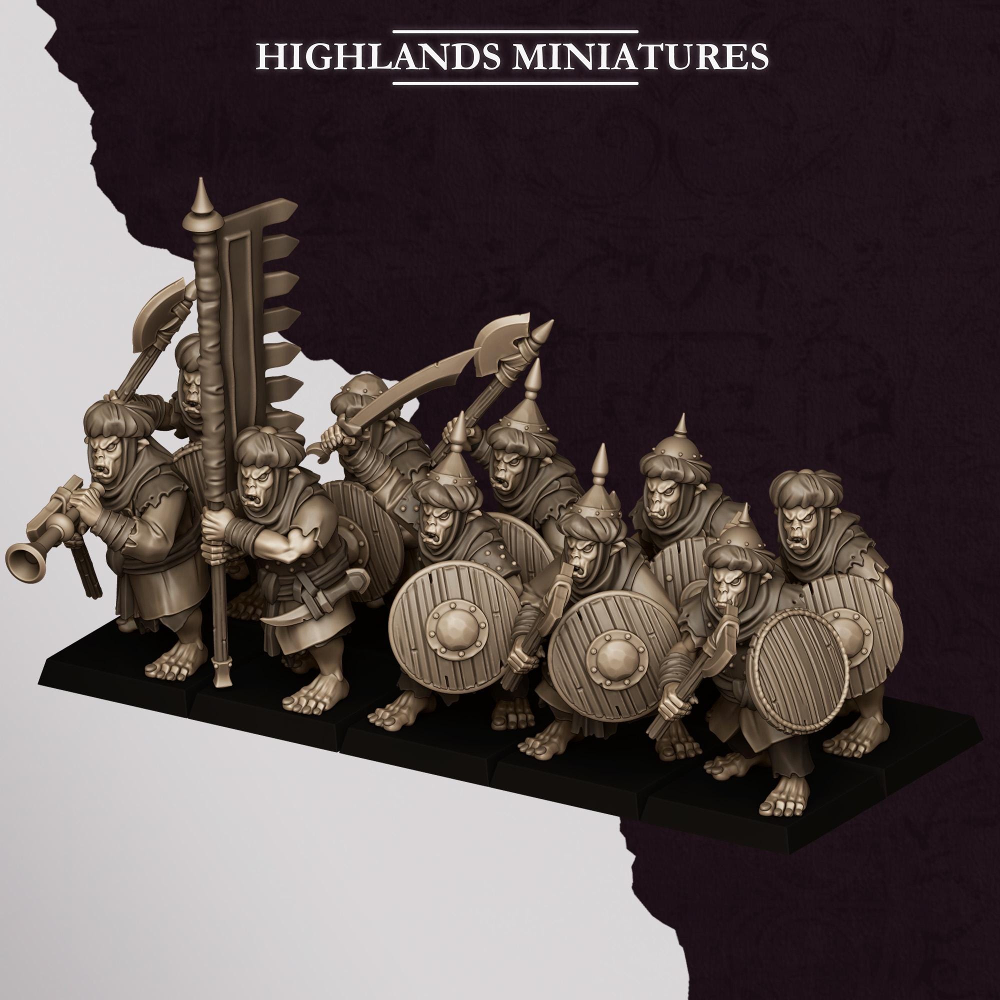 Hobgoblin Warriors - in 12k- by Highlands Miniatures