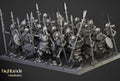 Skeleton Warriors unit spears - in 12k- by Highlands Miniatures