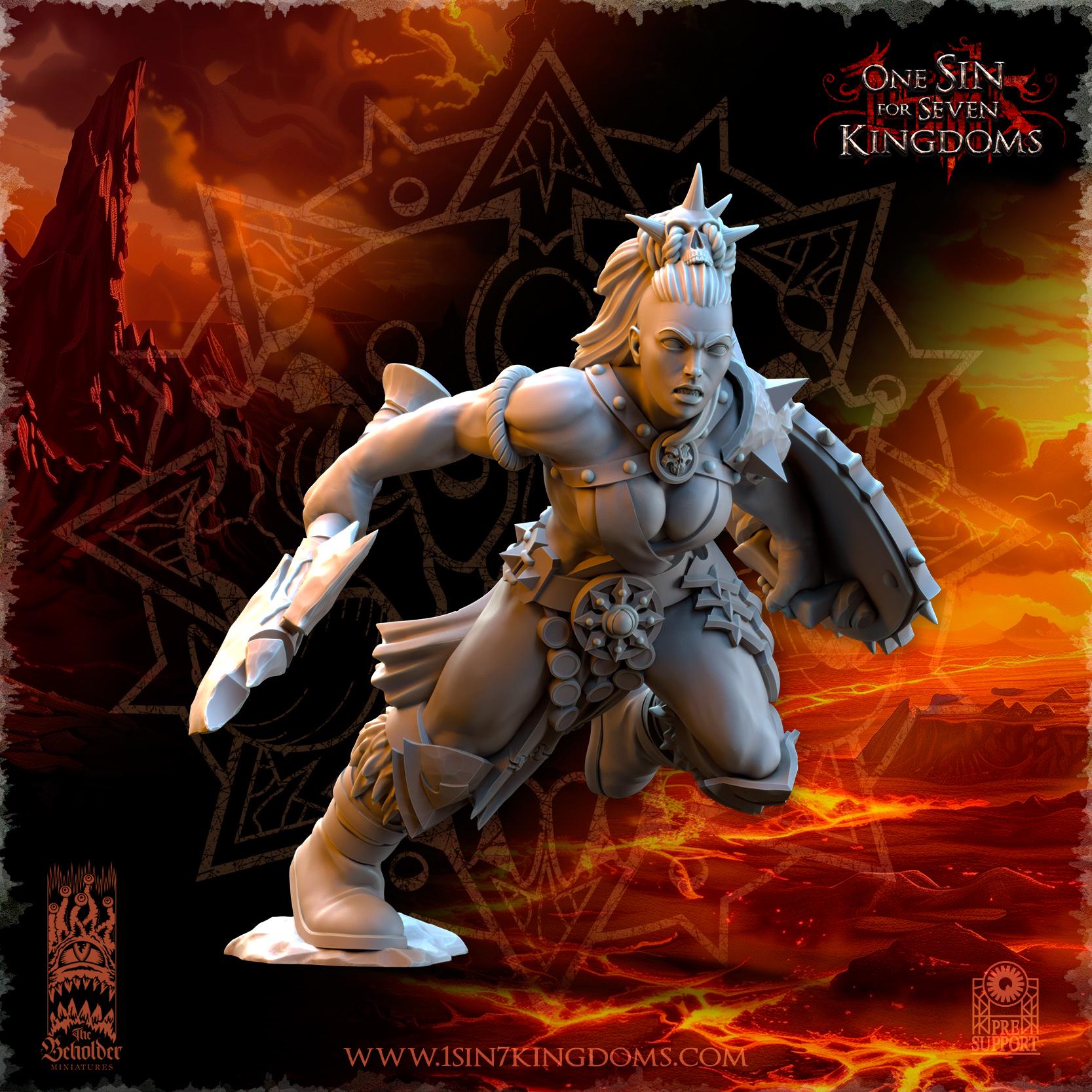 Realms of Mayhem Barbarian Razors - in 12k- by TheBeholderMiniatures