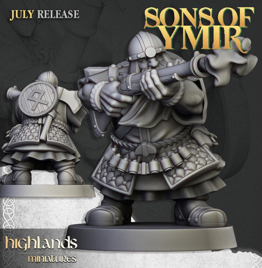 Dwarfs Marksmen Unit - in 12k- by Highlands Miniatures