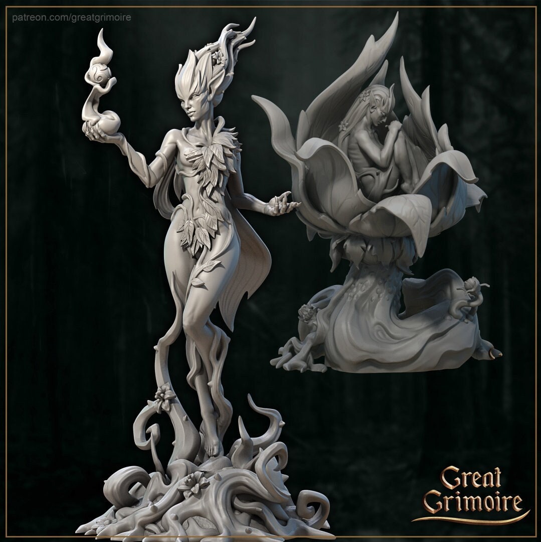 Nysa Forest Nymph - 2 Models in 12k - by Great Grimoire
