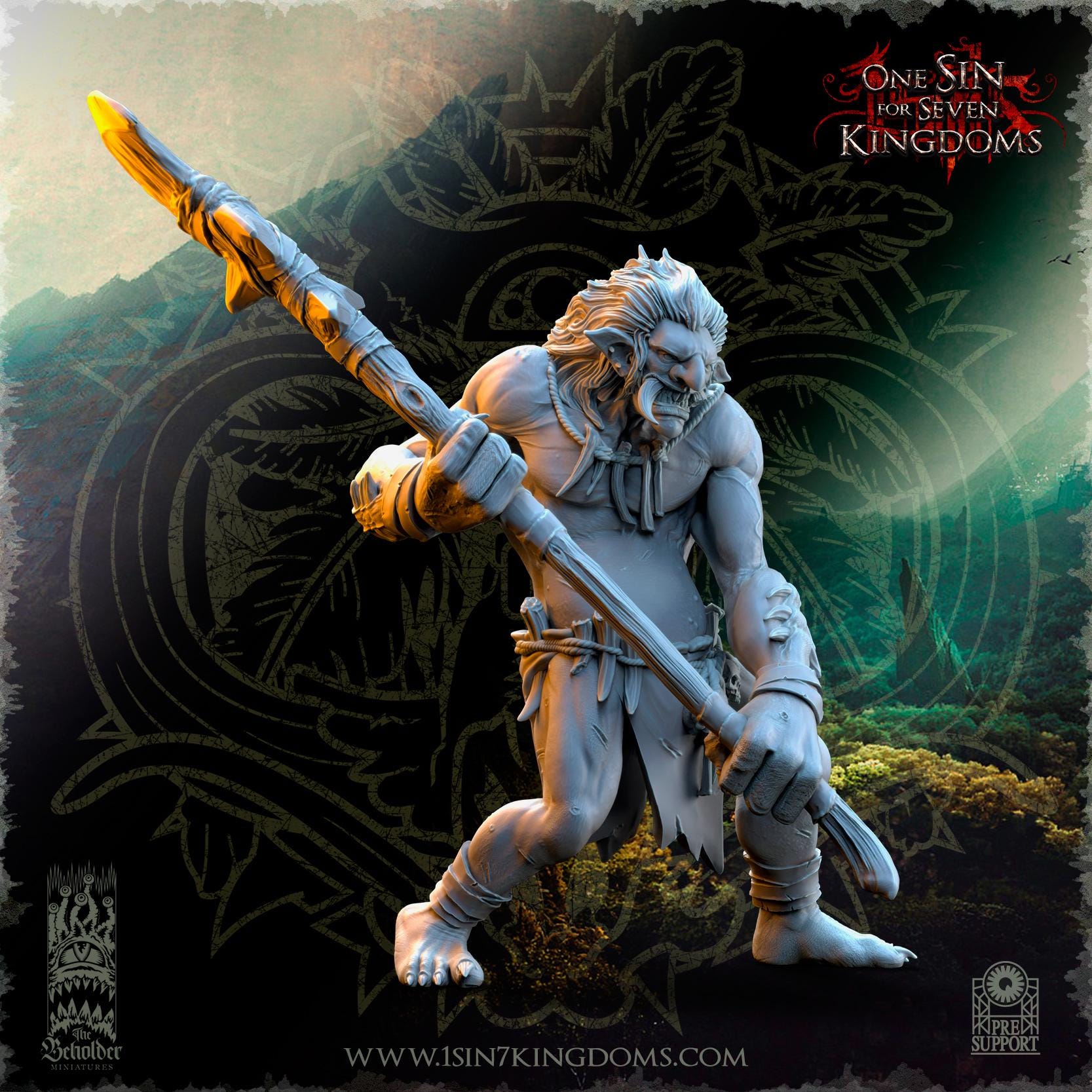 Mountain Trolls  - in 12k- by TheBeholderMiniatures