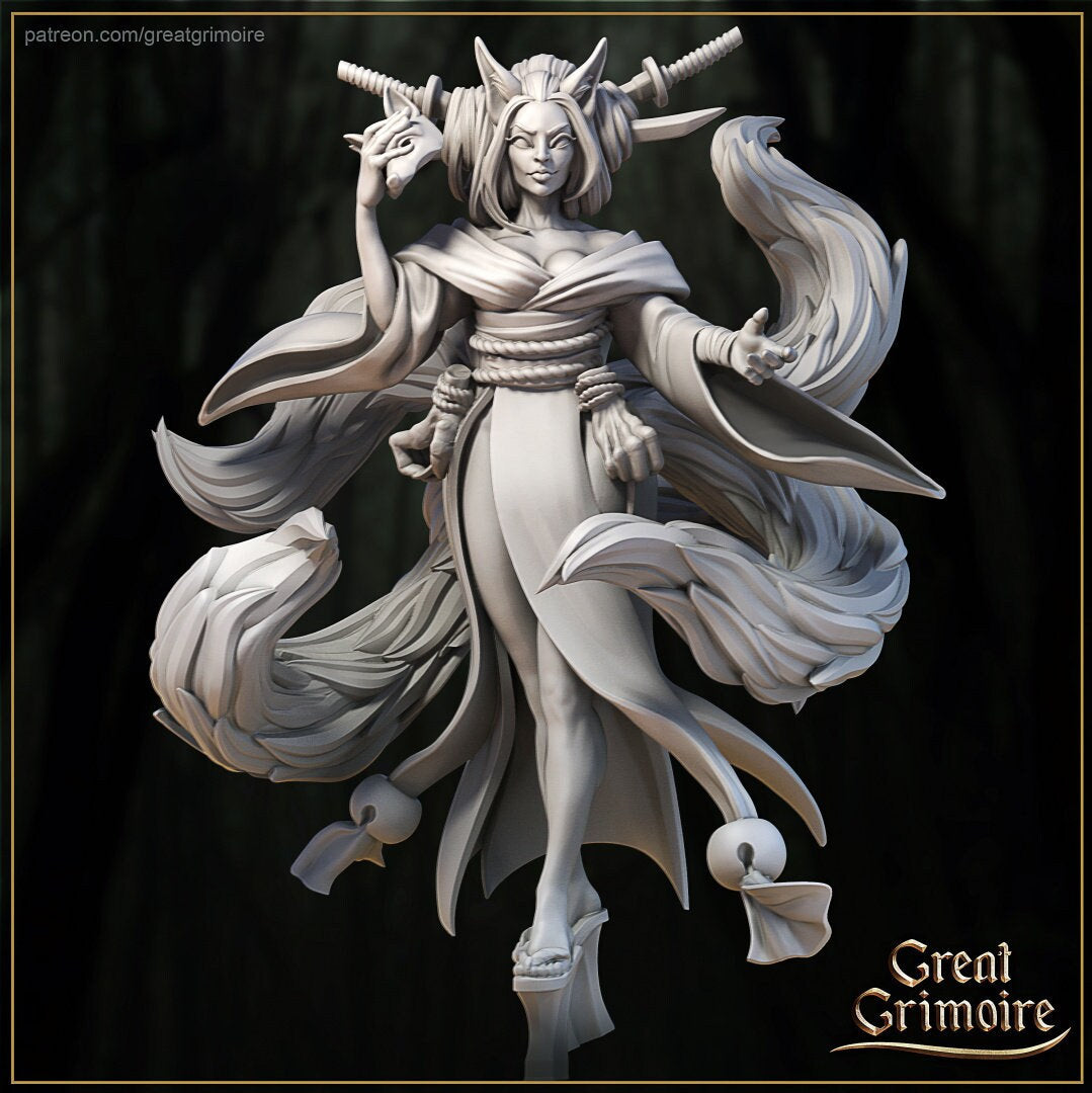 3 Model Pack - Kitsune, Song of Hell, Pursuer - in 12k - by Great Grimoire
