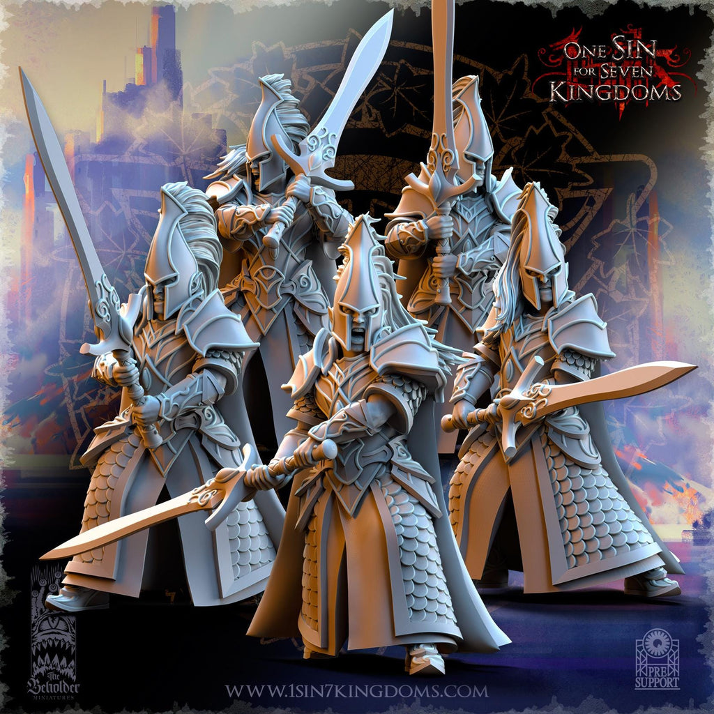 Silvermoor Elves Blades of Ashur - in 12k- by TheBeholderMiniatures