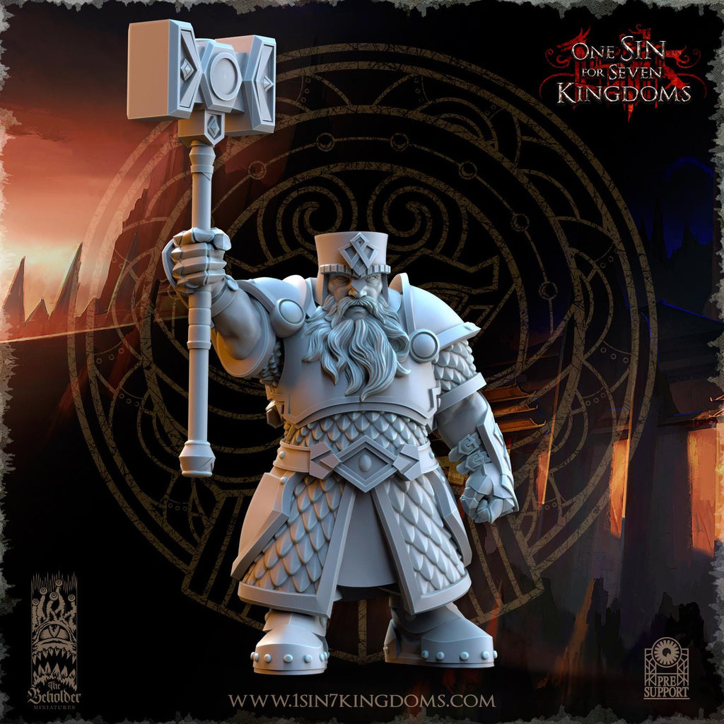 Dwarven Kingdoms Hammer Brotherhood Warriors - in 12k- by TheBeholderMiniatures