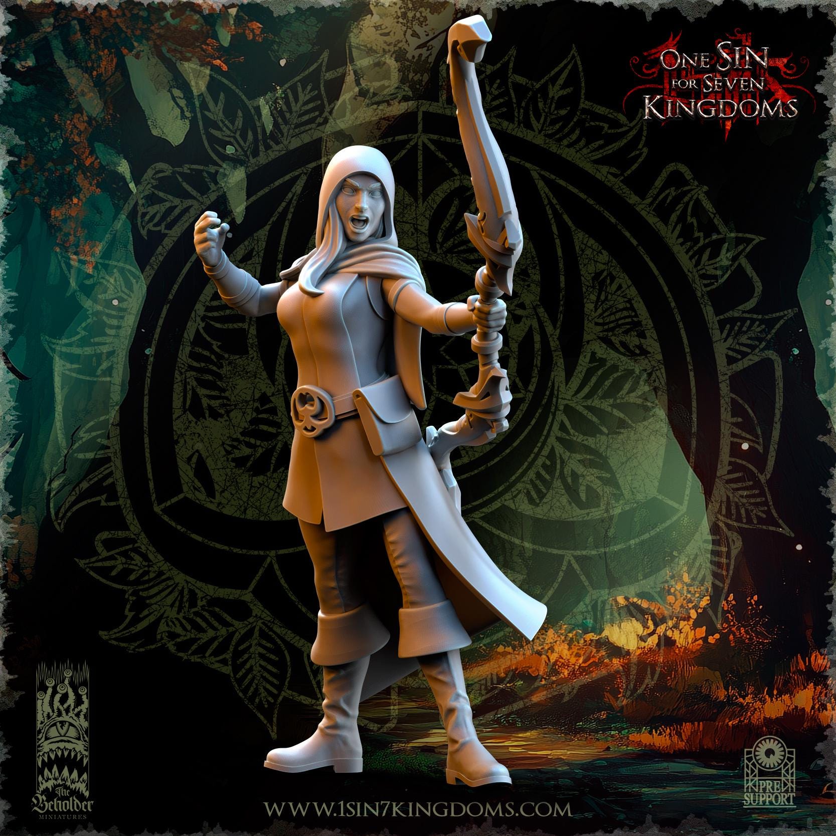Evergreen Elves Rangers - in 12k- by TheBeholderMiniatures