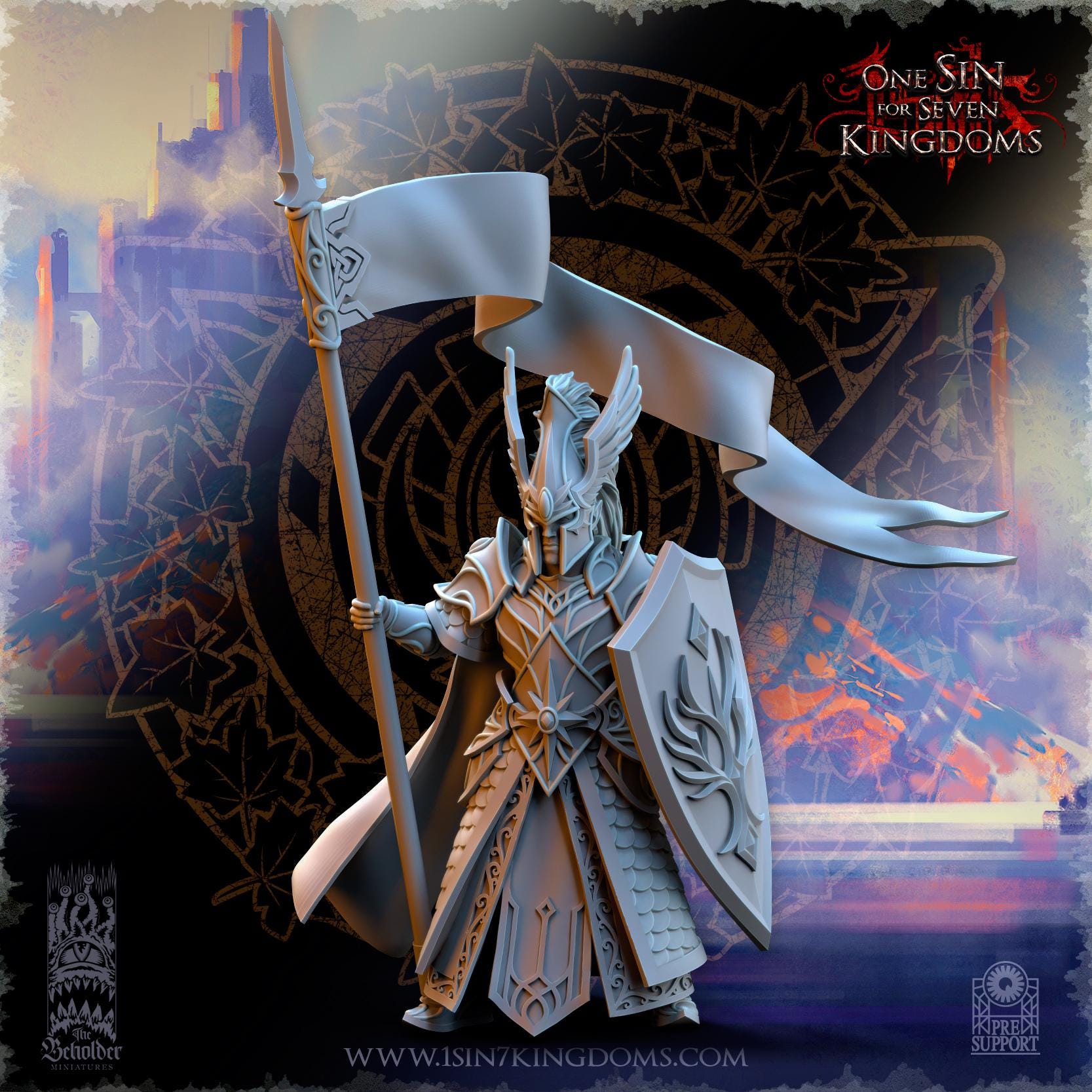 Glorindel, Silvermoor Elves Hero - in 12k- by TheBeholderMiniatures