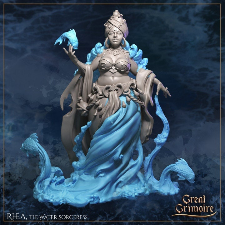 Rhea the Water Sorceress - in 12k - by Great Grimoire