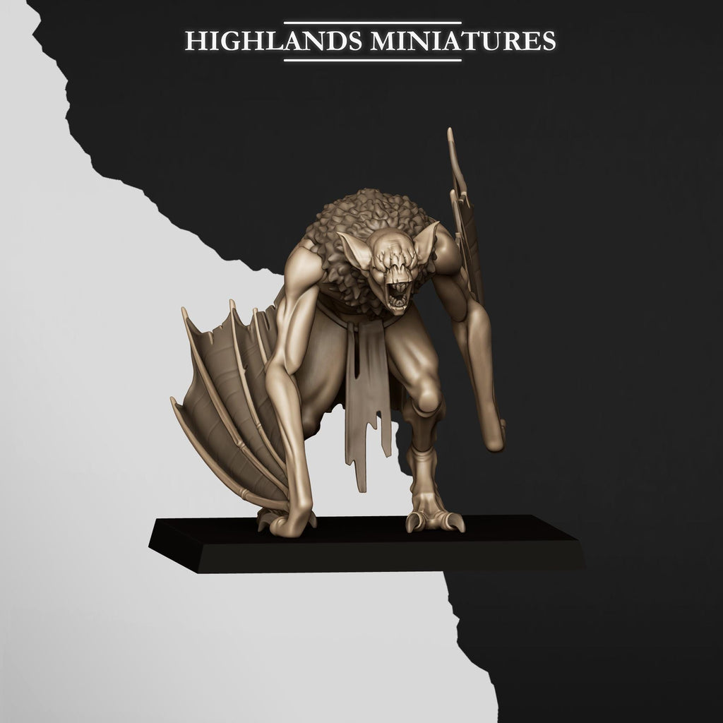 Crypt Bats - in 12k- by Highlands Miniatures
