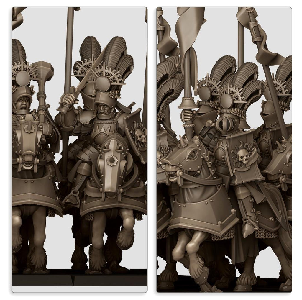 Sunland Golden Flames Knights - in 12k- by Highlands Miniatures