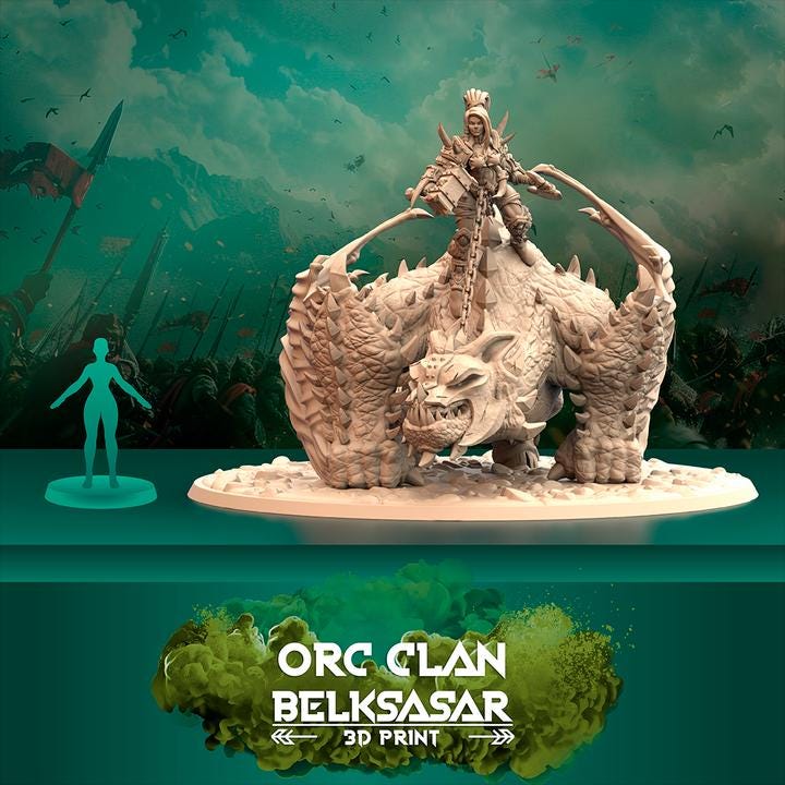 Dragon and Orc - wrecker rider - in 12k by Belksasar