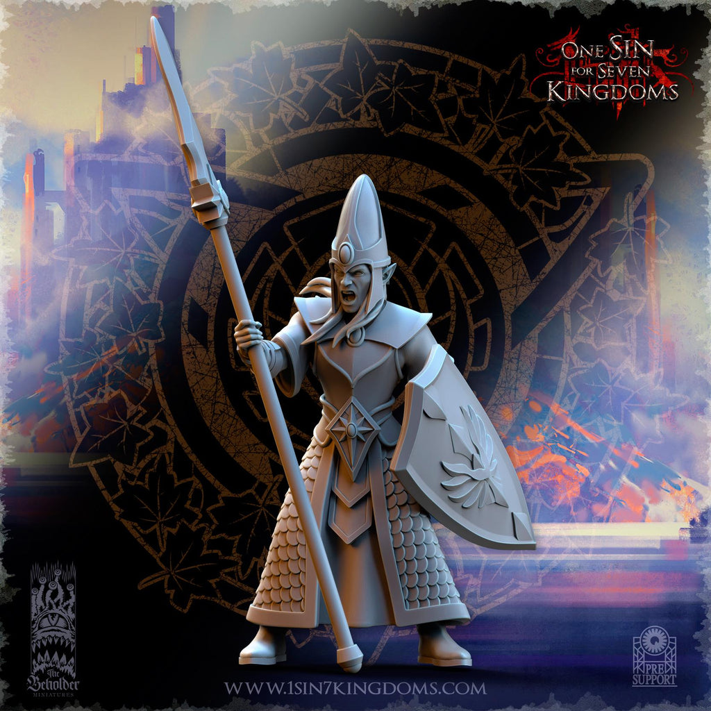 Silvermoor Elves Kingdom Militia- in 12k- by TheBeholderMiniatures