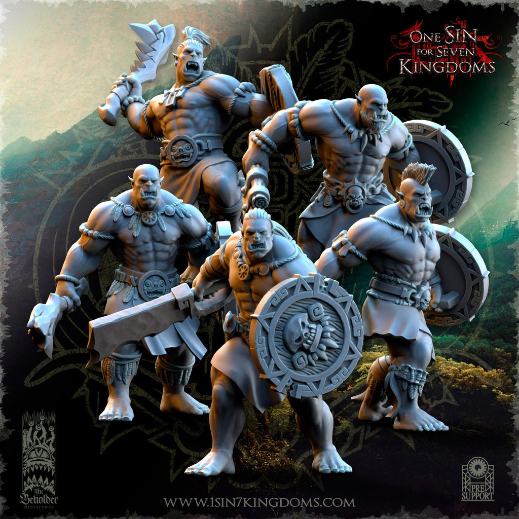 Salanaar Orcs Warriors  - in 12k- by TheBeholderMiniatures