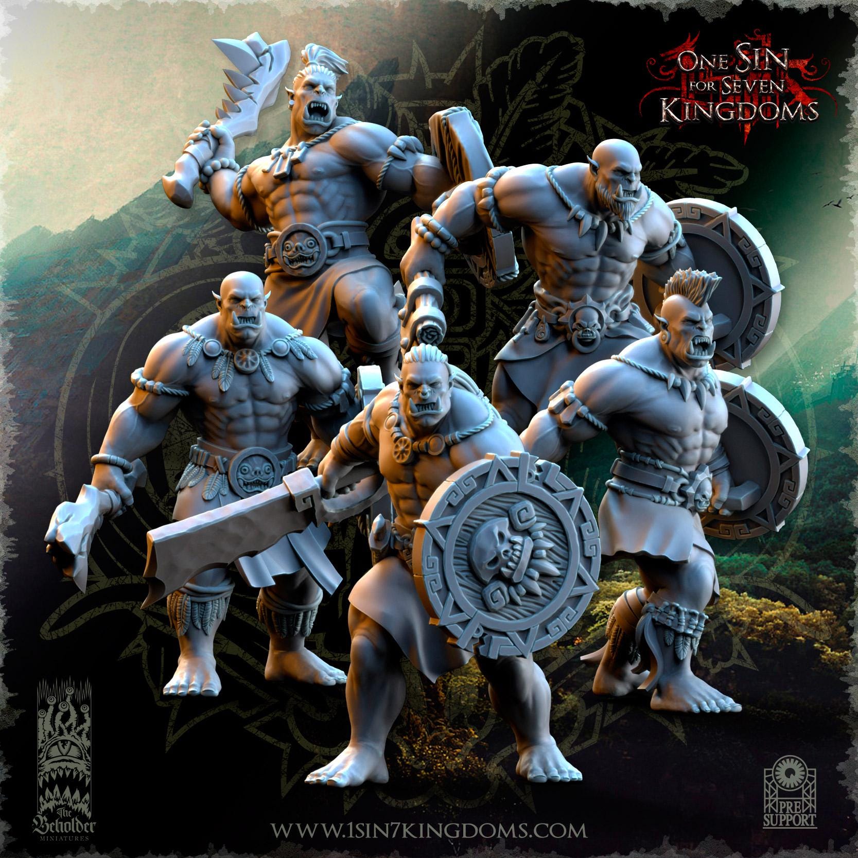 Salanaar Orcs Warriors  - in 12k- by TheBeholderMiniatures