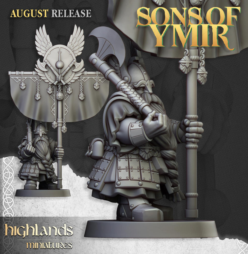 Dwarf Veterans Unit  - in 12k- by Highlands Miniatures