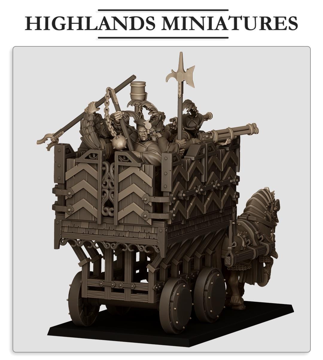 Sunland Armored Wagon - in 12k- by Highlands Miniatures