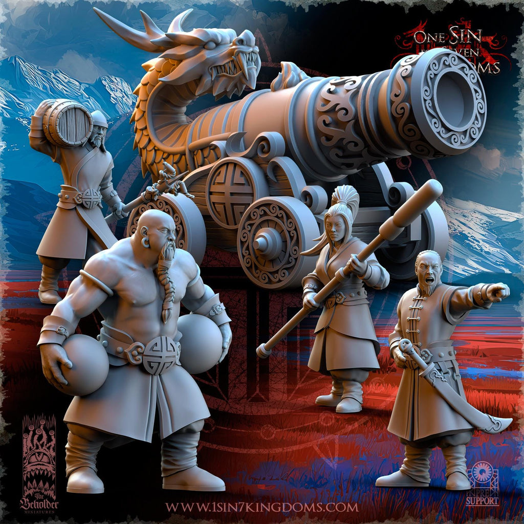 Astarii Dynasty Imperial Cannon in 12k by TheBeholderMiniatures