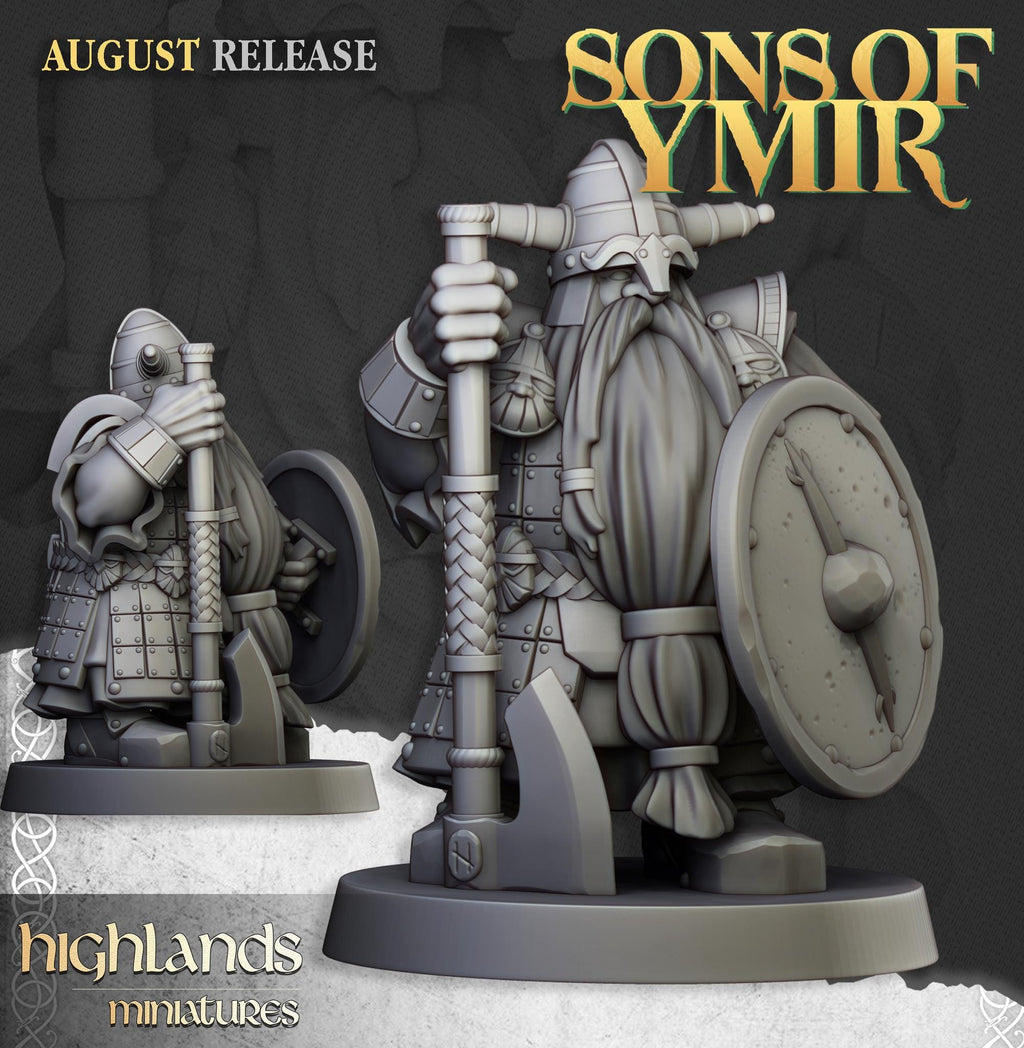 Dwarf Veterans Unit  - in 12k- by Highlands Miniatures