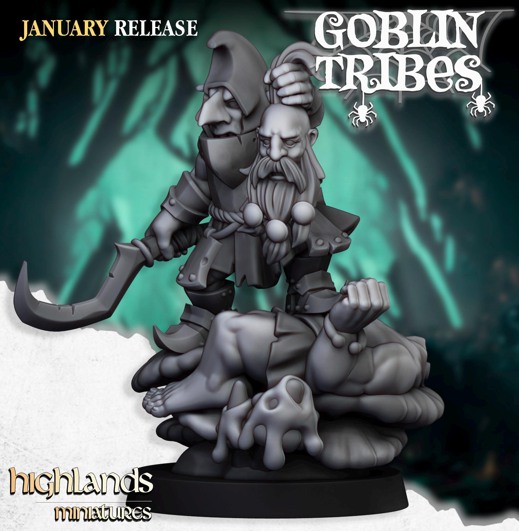 Swamp Goblin Boss - in 12k- by Highlands Miniatures