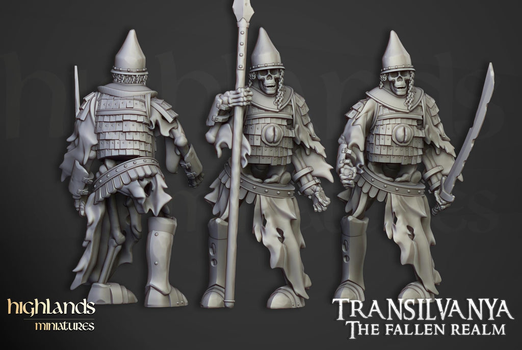 Skeleton Boyar Guard  - in 12k- by Highlands Miniatures