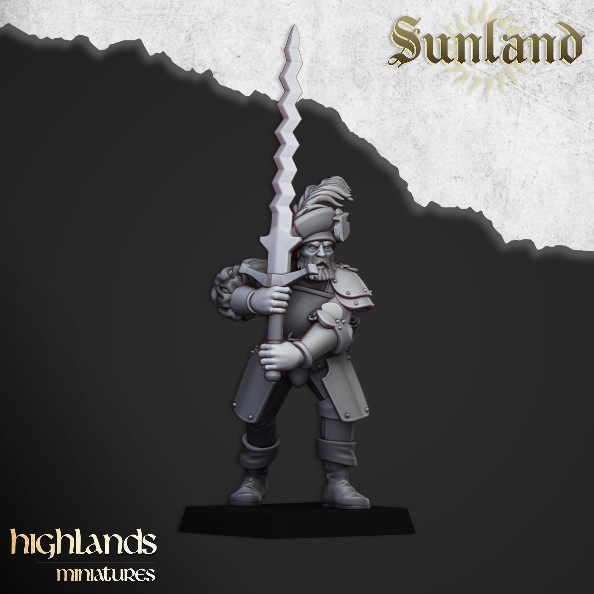 Sunland Landsknechts -  in 12k - by - Highlands Miniatures