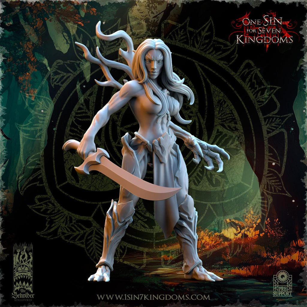 Evergreen Elves Spirits of the Forest- in 12k- by TheBeholderMiniatures