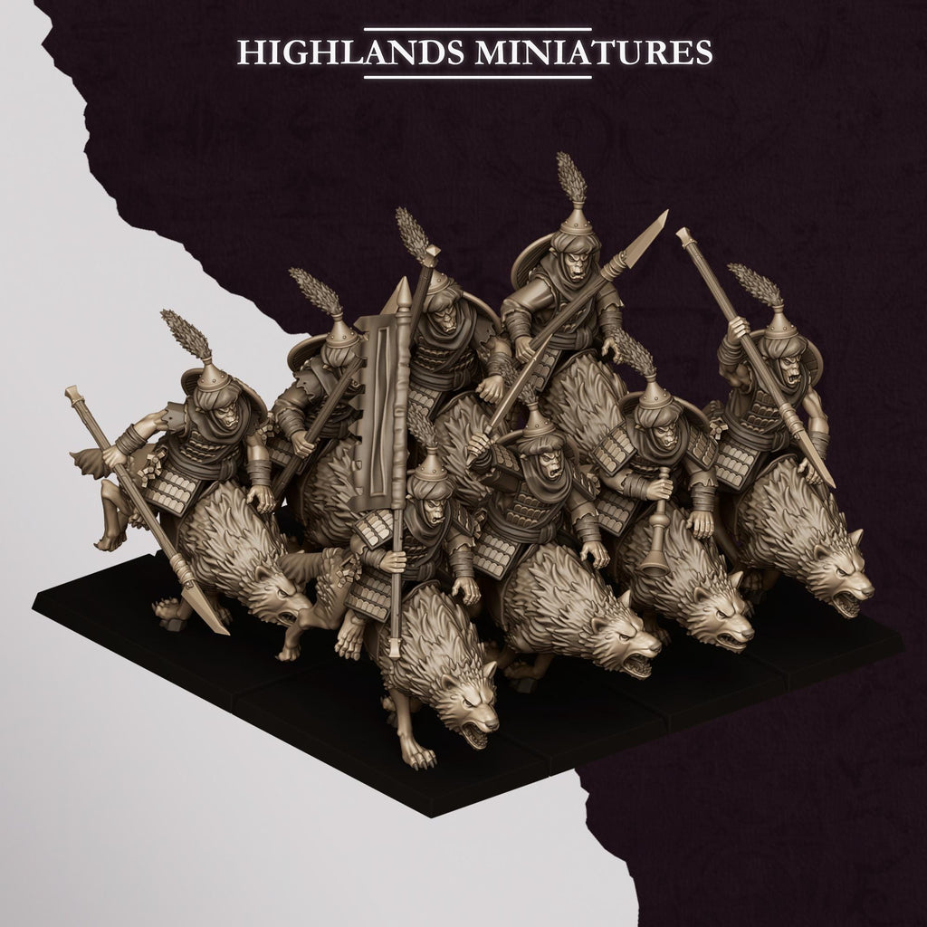 Hobgoblin Riders - in 12k by Highlands Miniatures