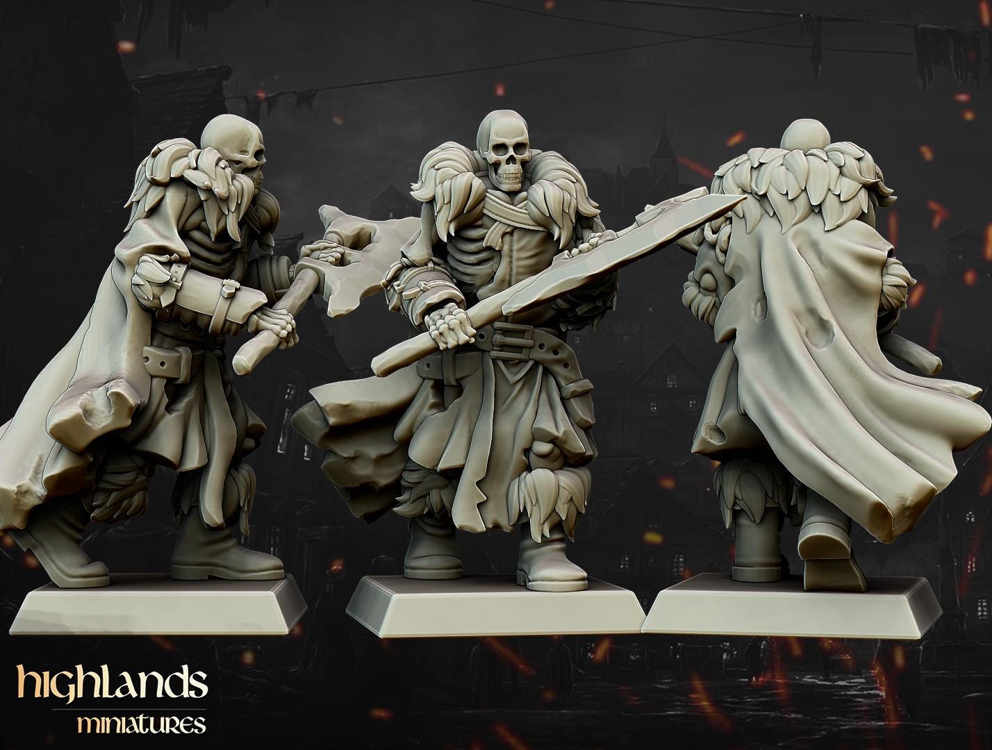 Undead Blackwatch Core Unit  - in 12k- by Highlands Miniatures